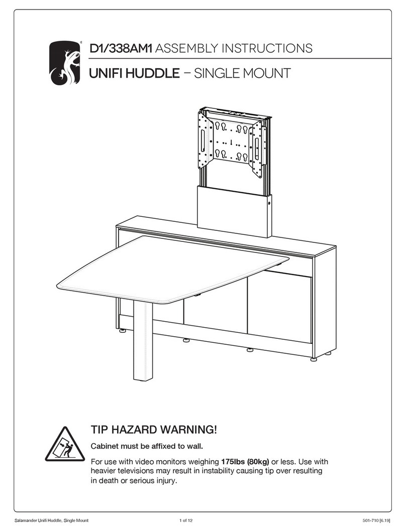 Salamander Designs UNIFI HUDDLE D1/338AM1 Assembly instructions Salamander Designs UNIFI HUDDLE D1/338AM1 Assembly instructions