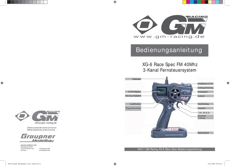 GM-Racing XG-6 instructions