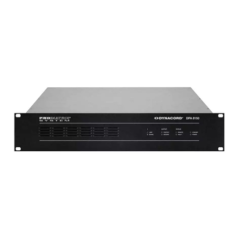 Dynacord PROMATRIX 8000 Series user manual