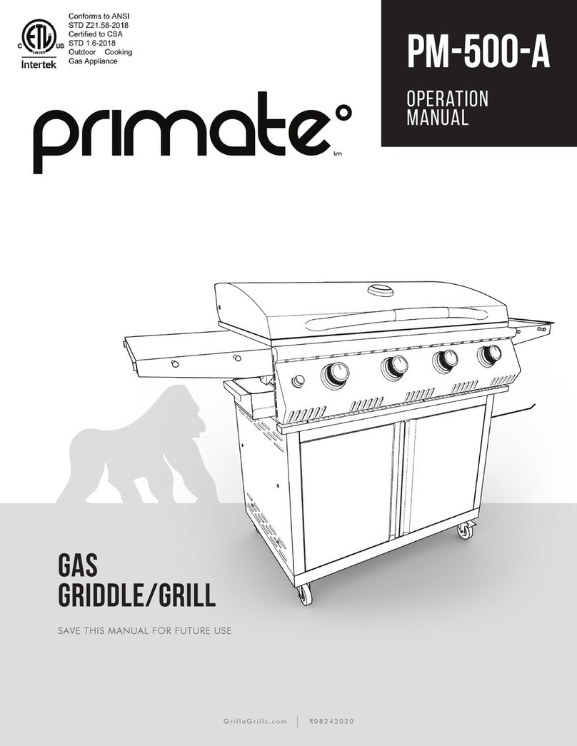Grilla Grills Primate PM-500-A Operator's manual