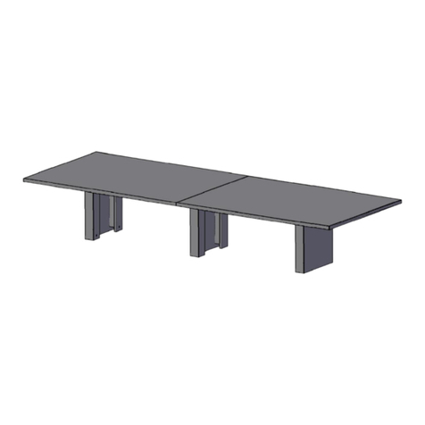 Indiana Furniture One 10 Standard Top Conference Table Assembly instructions