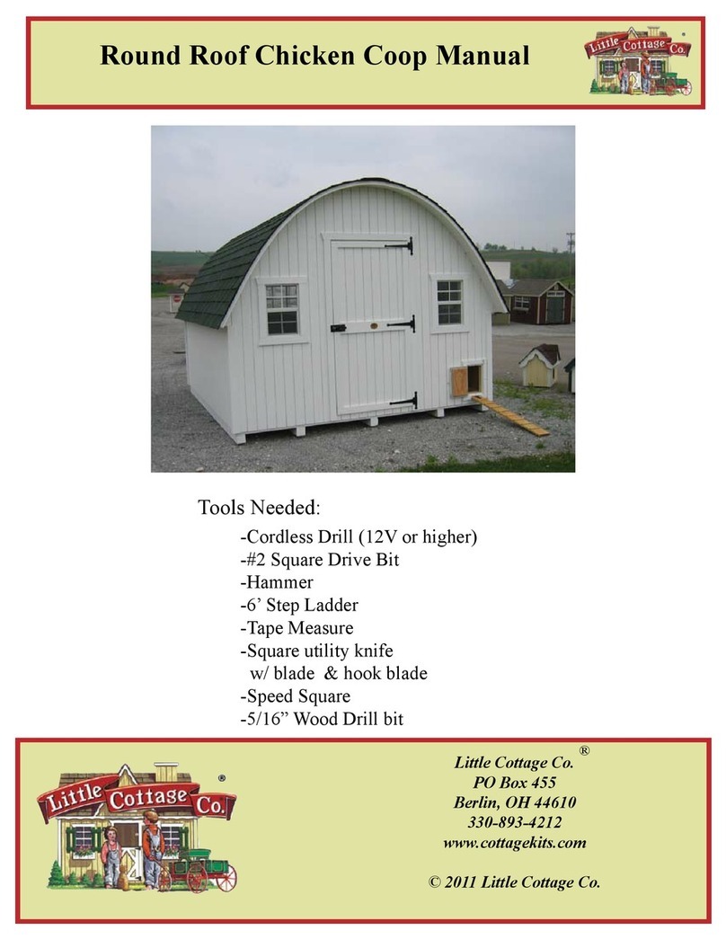 Little Cottage Round Roof Chicken Coop Construction manual