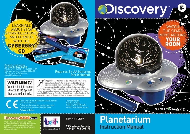 Discovery Telecom Planetarium instruction manual