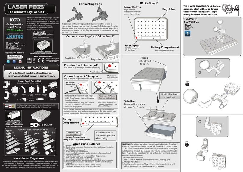 LaserPegs 1070 User manual LaserPegs 1070 User manual