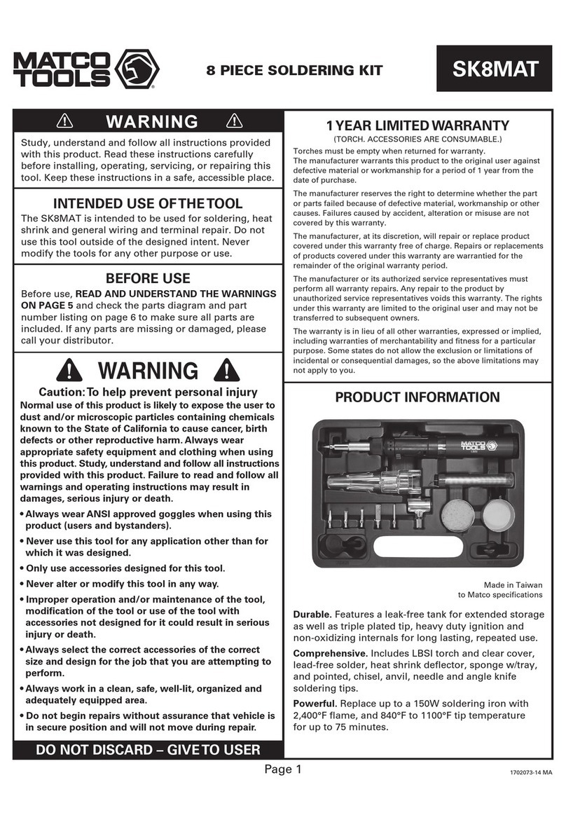Matco Tools SK8MAT manual
