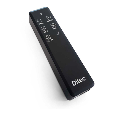 DITEC COM501E Series installation manual