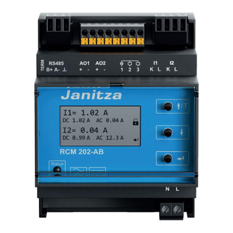 janitza RCM 202-AB Instruction manual