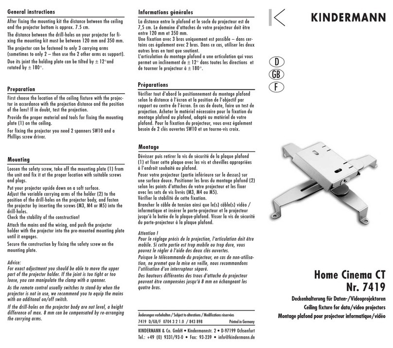 Kindermann 7419 User manual