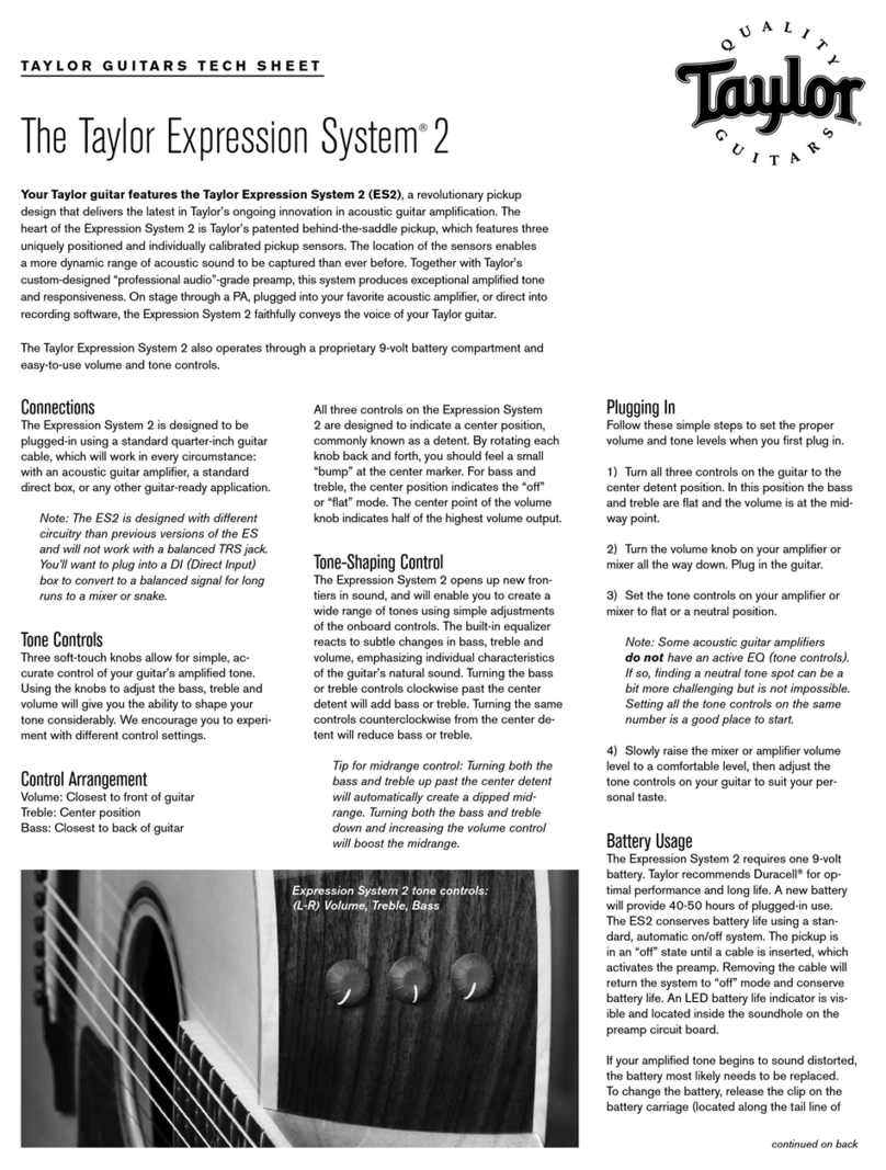 Taylor Expression System 2 Tech sheet