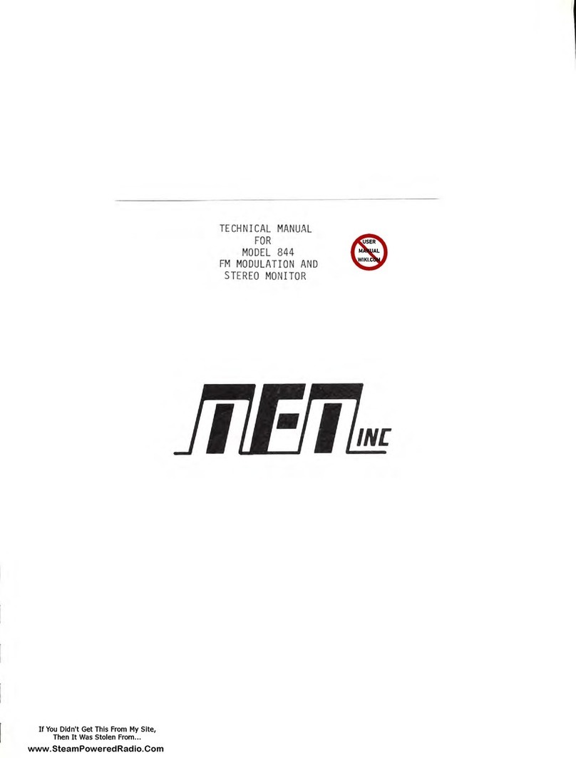 TFT 844 User manual