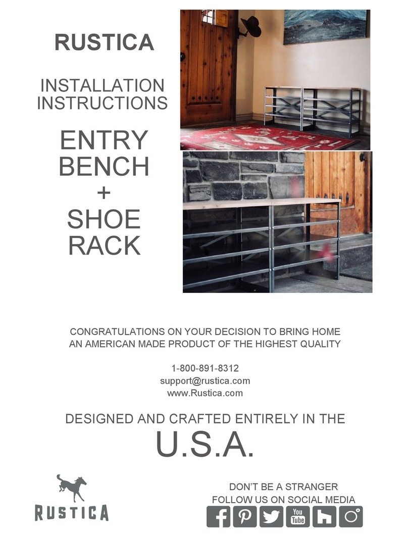 RUSTICA ENTRY BENCH User manual