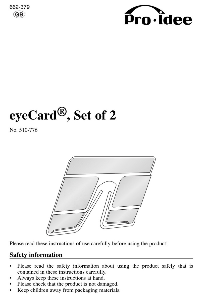 Pro-Idee eyeCard Set of 2 Instructions of use