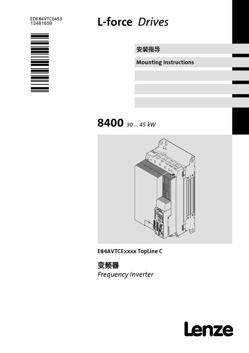 Lenze L-force 8400 Series User manual Lenze L-force 8400 Series User manual