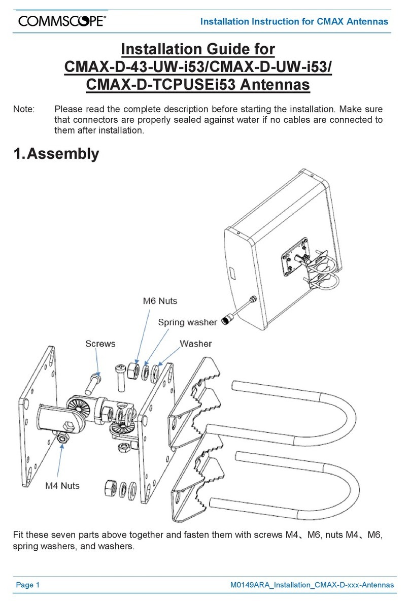 CommScope CMAX-D-43-UW-i53 User manual CommScope CMAX-D-43-UW-i53 User manual
