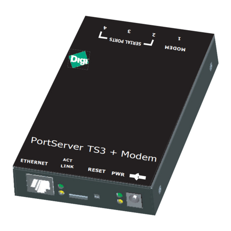 Digi Connectware PortServer TS 1 + Modem User manual