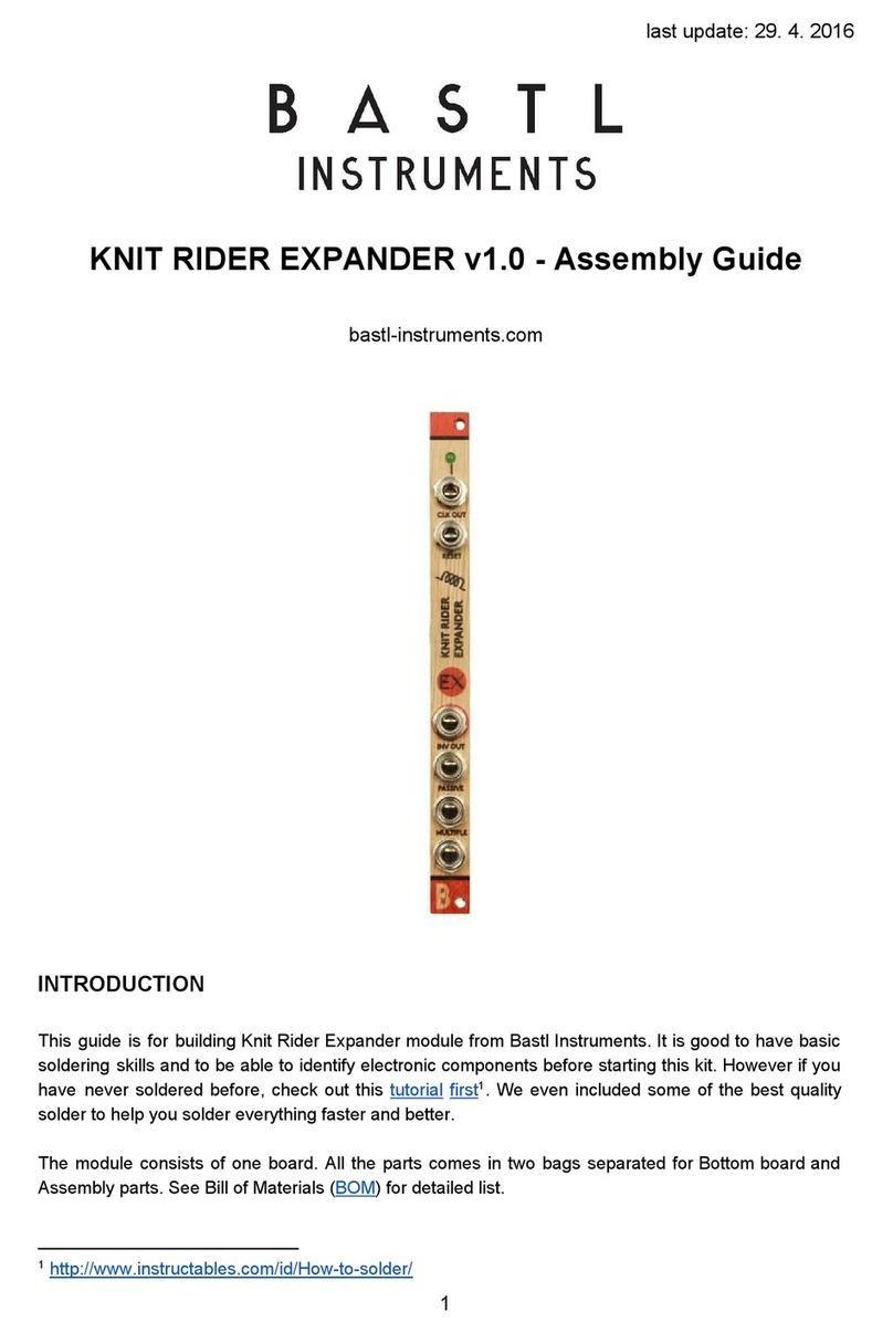 Bastl Instruments KNIT RIDER EXPANDER v1.0 Assembly guide