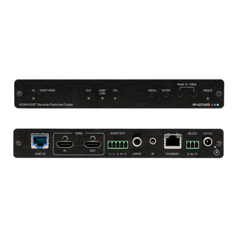 Kramer VP-427UHD User manual Kramer VP-427UHD User manual