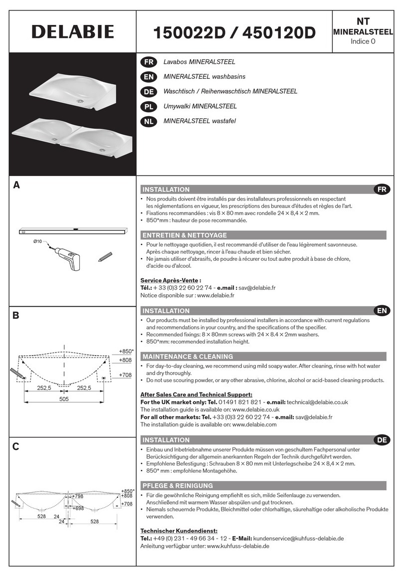 Delabie 150022D Product manual