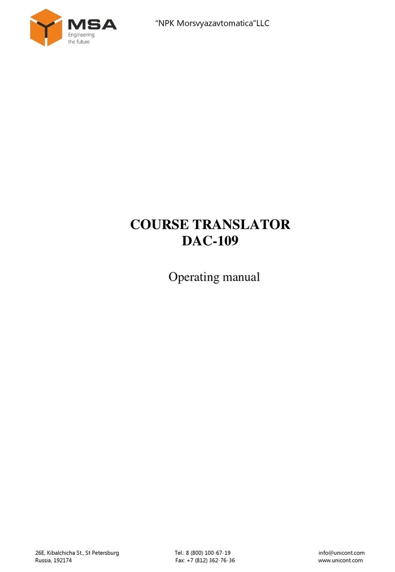 MSA DAC-109 User manual