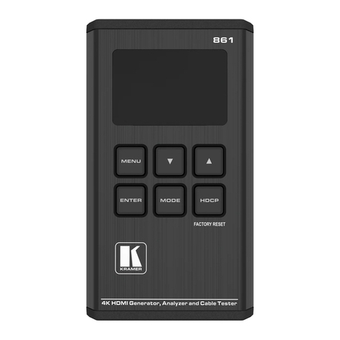 Kramer 861 quick start guide