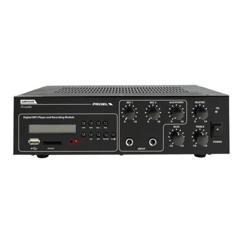 PROEL AMP03VR instruction manual