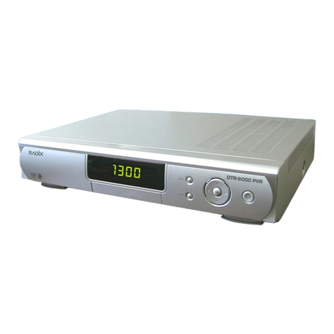 Radix DTR 9000PVR user guide Radix DTR 9000PVR user guide