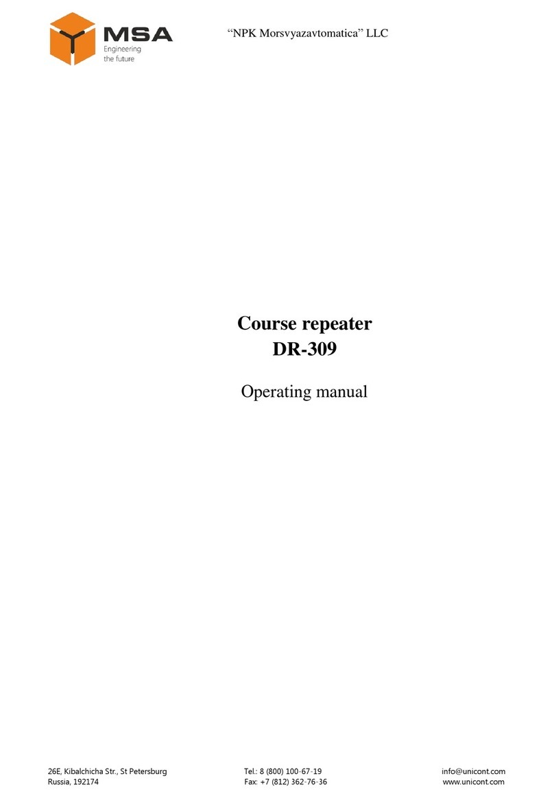 MSA DR-309 operating manual
