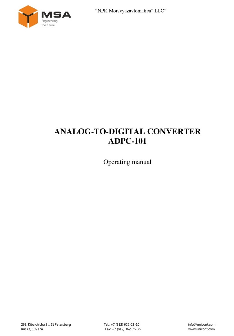 MSA ADPC-101 operating manual