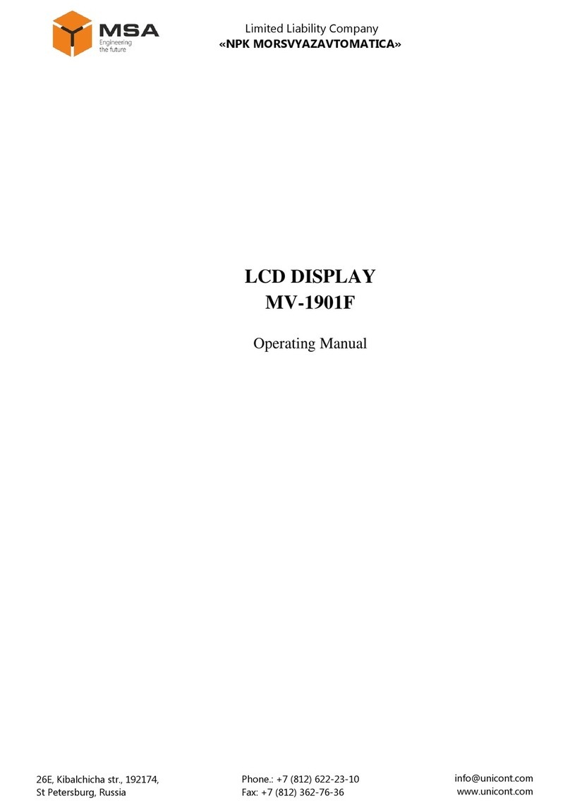 MSA MV-1901F User manual