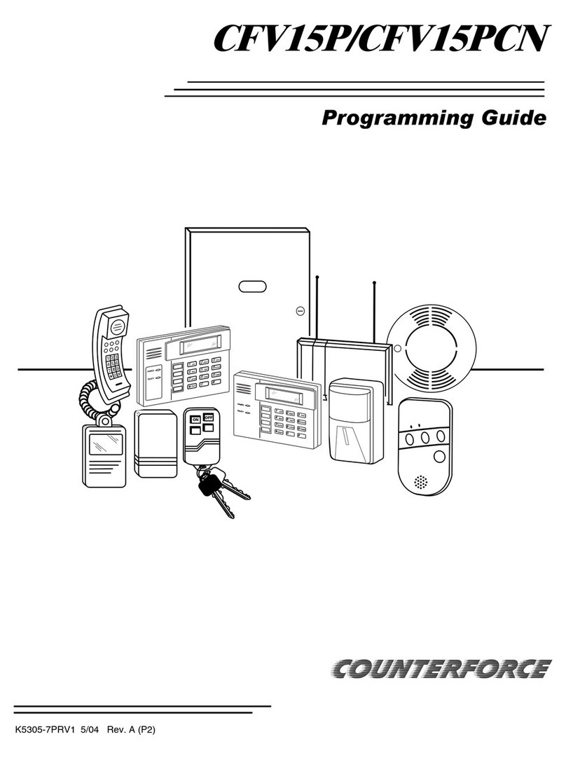 ADEMCO Counterforce CFV15P Operating instructions