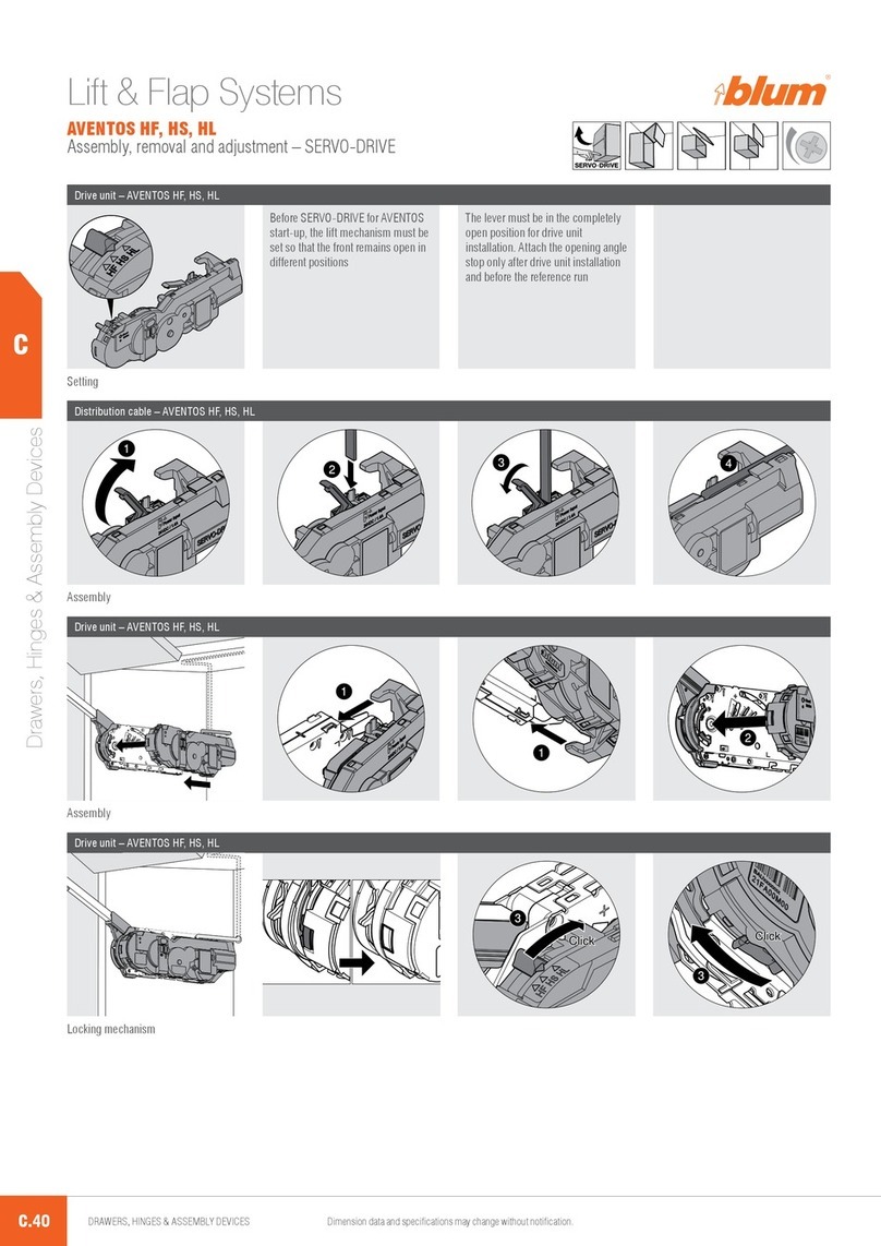 BLUM AVENTOS HF User manual