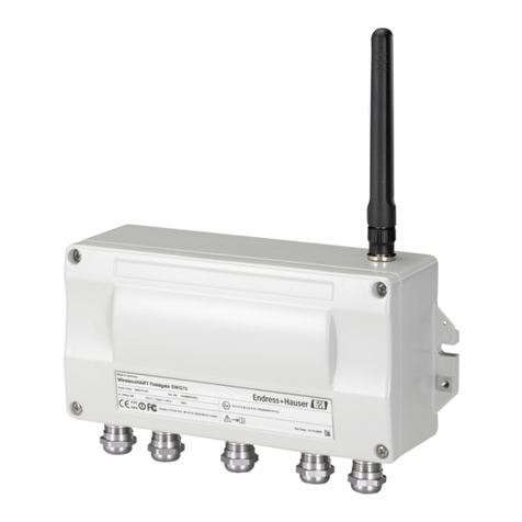 Endress+Hauser WirelessHART Fieldgate SWG70 Brief operating instructions