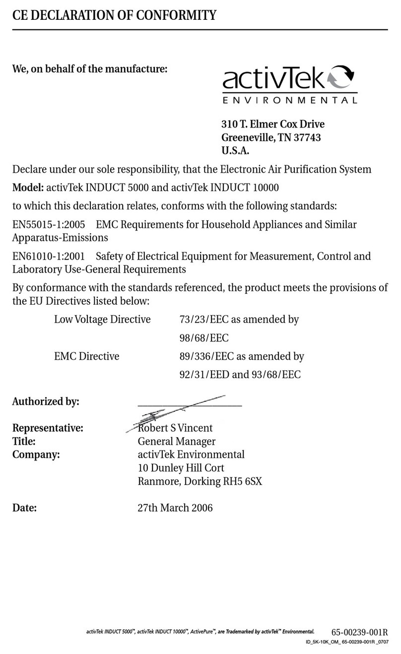activTek INDUCT 5000 User manual