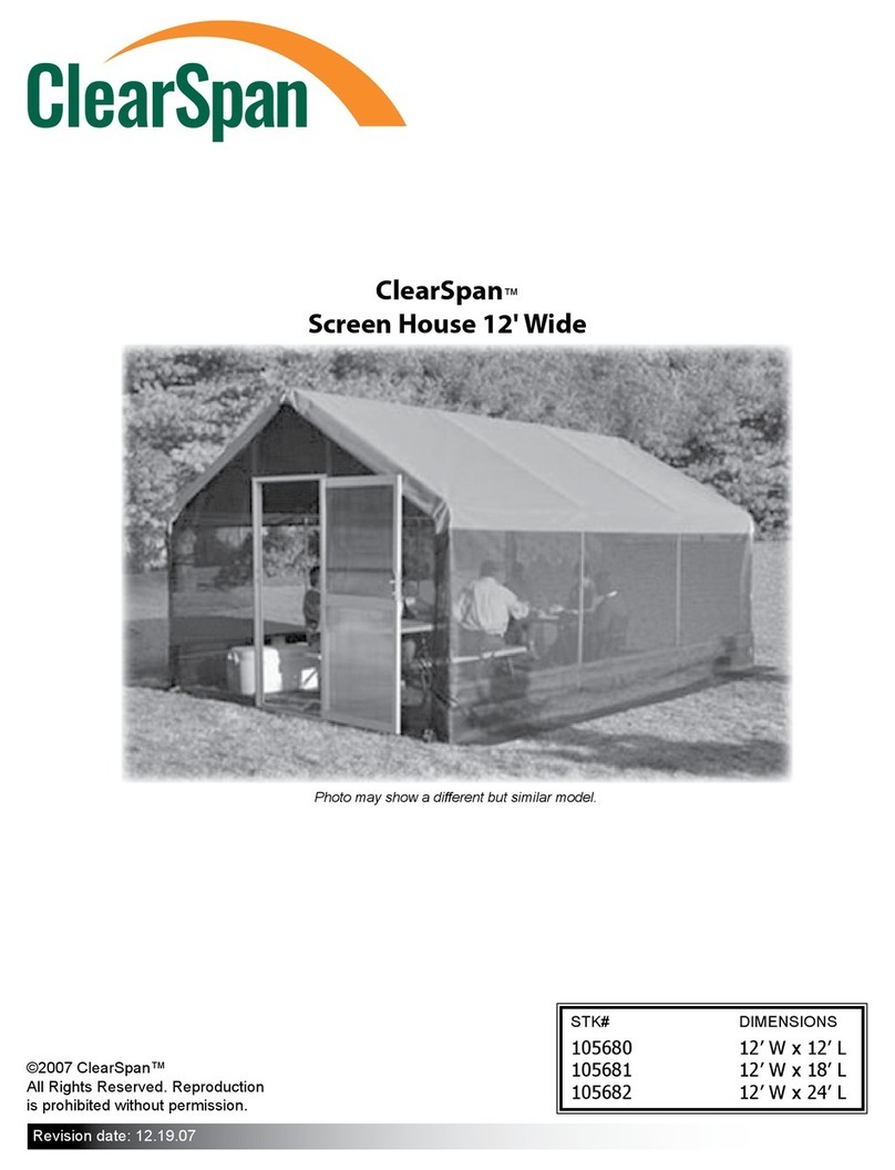 ClearSpan 105680 manual