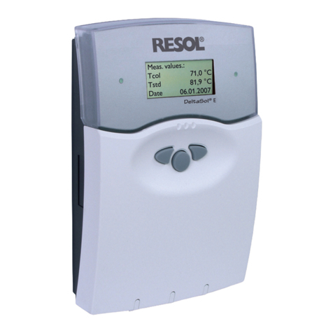 Resol DeltaSol E User manual