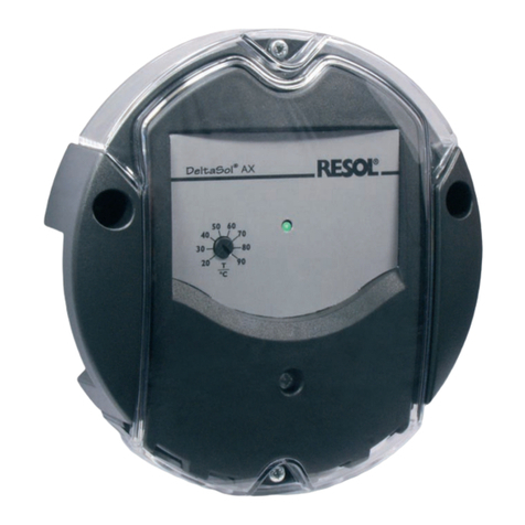 Resol DeltaSol AX Instruction manual