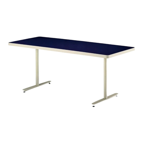 Versteel BRATTICE FOLDING TABLE LEGS Assembly instructions