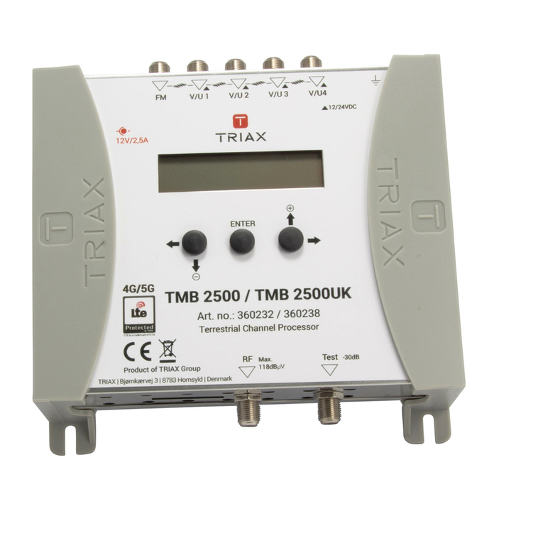 Triax TMB 2500 User manual