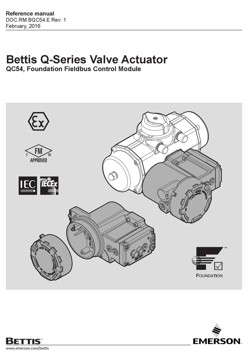 Emerson Bettis Q series User manual Emerson Bettis Q series User manual