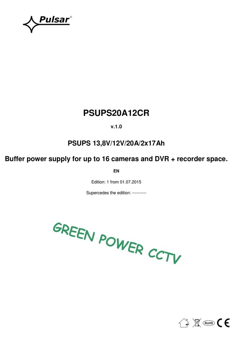 Pulsar PSUPS20A12CR manual