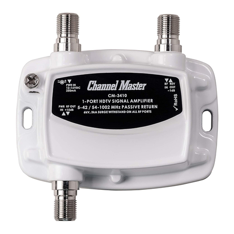 Channel Master CM-3410 instruction sheet