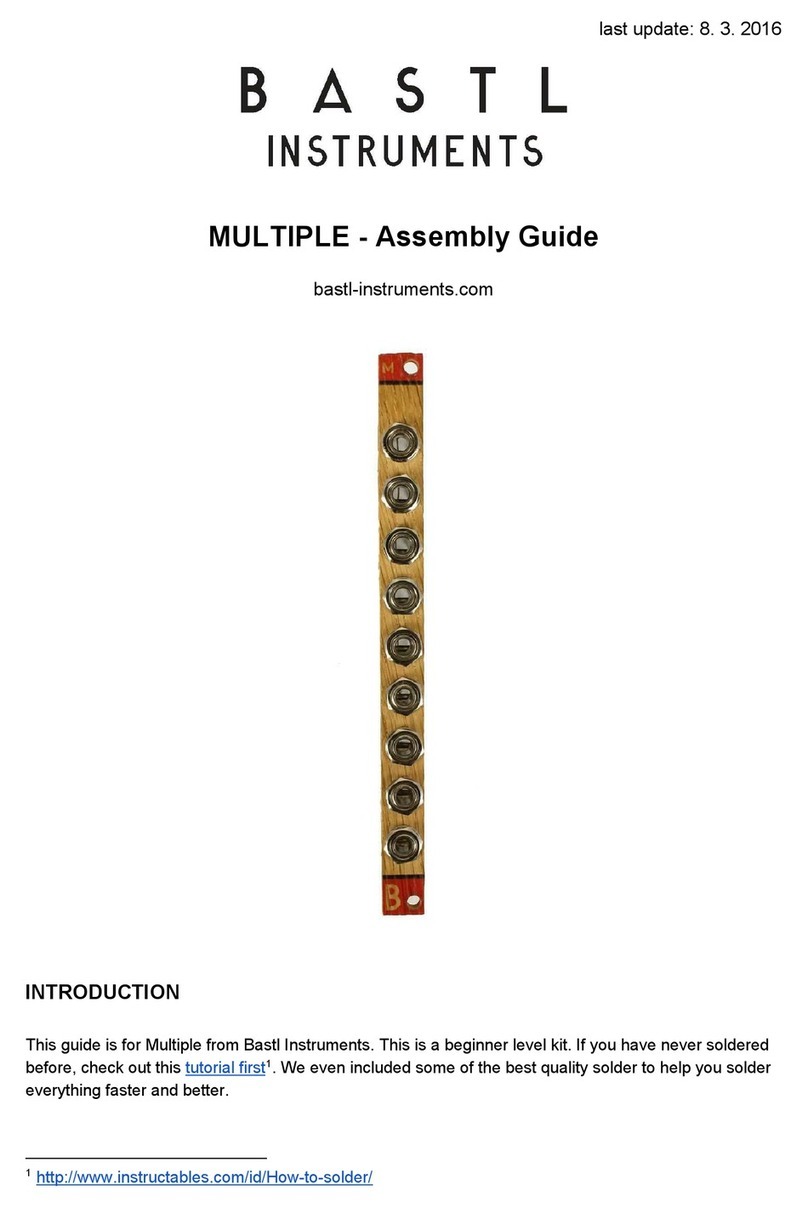 Bastl Instruments MULTIPLE User manual