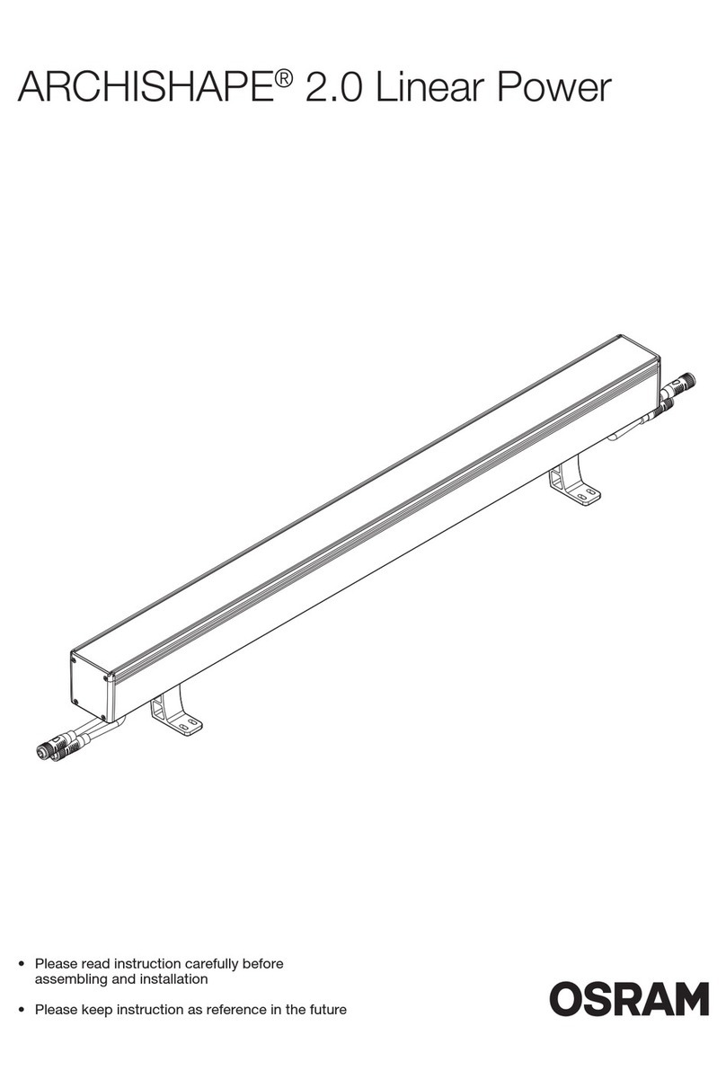 Osram ARCHISHAPE 2.0 Linear User manual Osram ARCHISHAPE 2.0 Linear User manual