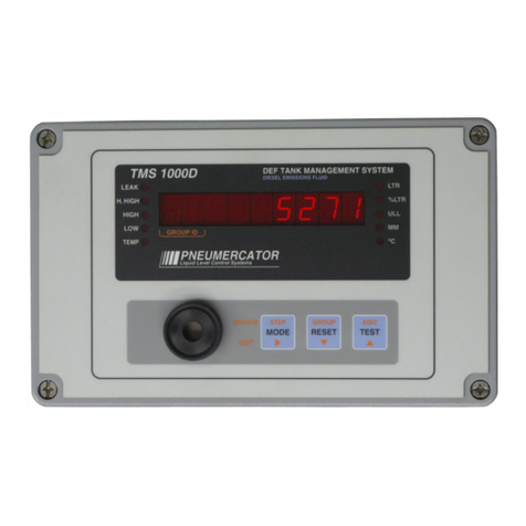 Pneumercator TMS1000D installation manual
