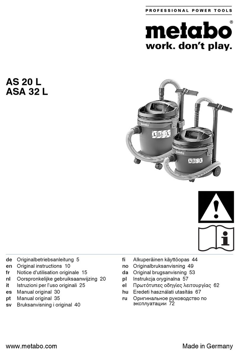 Metabo AS 20 L User manual