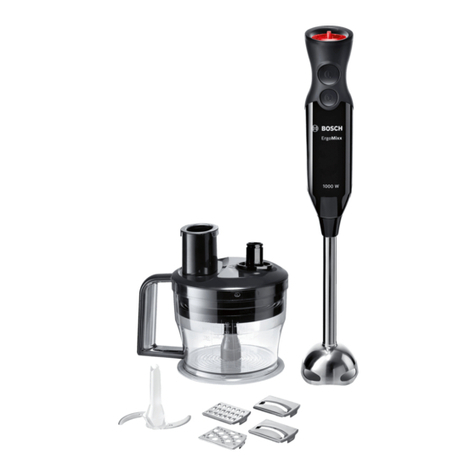 Bosch ErgoMixx Style MS62B6190 User manual