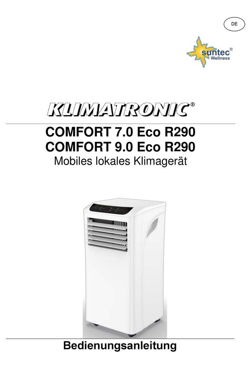 Suntec Wellness Klimatronic COMFORT 7.0 Eco R290 User manual