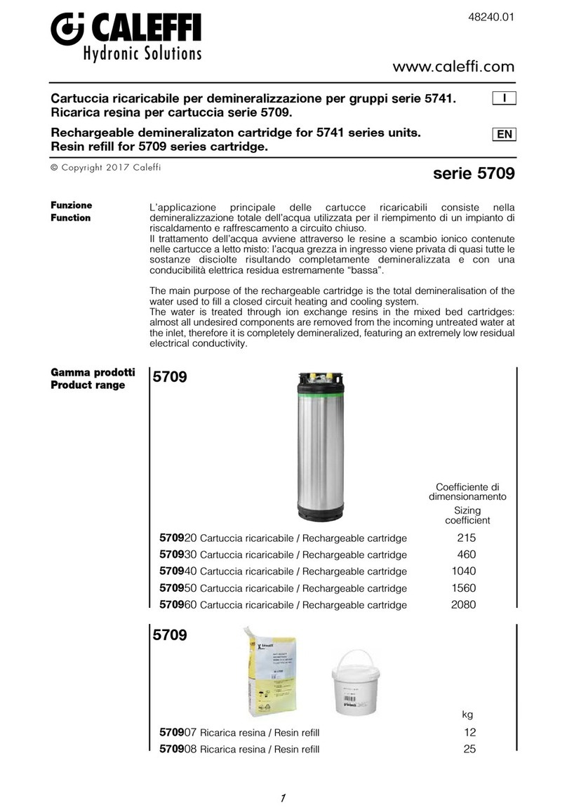 CALEFFI 5709 Series User manual CALEFFI 5709 Series User manual