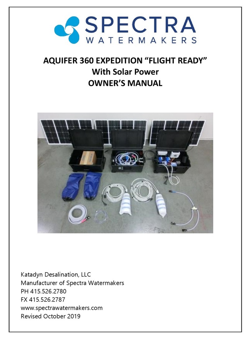 Spectra Watermakers AQUIFER 360 EXPEDITION owner's manual