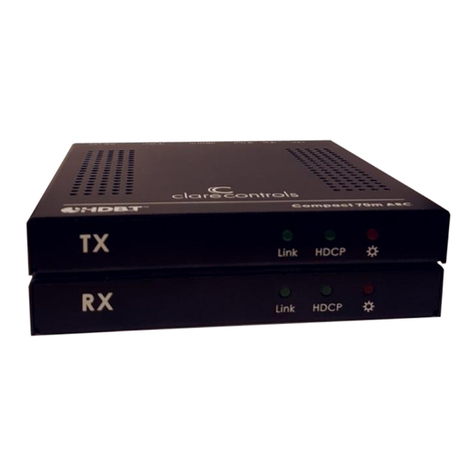 Clare Controls HDBaseT CM-BT20-COMPACT-70-TX User manual